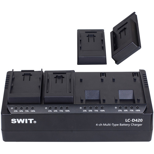 SWIT 4-Channel Simultaneous DV Battery Charger for Sony NP-F Batteries